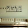 Set floral – 4 piezas, 40 × 120 cm